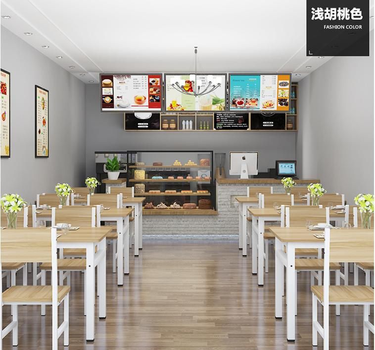 업소용 식당 테이블 음식점 원목 테이블세트 술집 6인 식탁 카페 4인 의자2개 - 상세 이미지 4