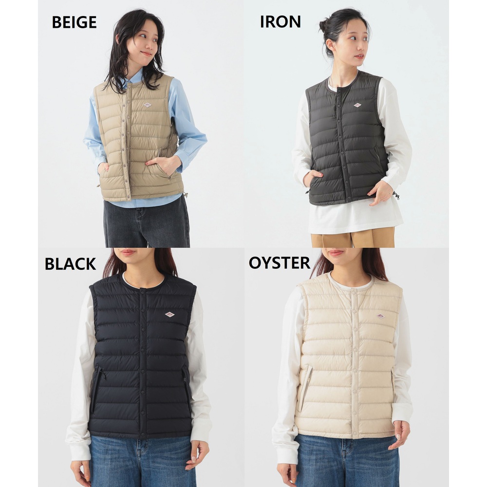 단톤 이너 다운 크루넥 베스트 여성 패딩조끼 DT-A0002RRT BEIGE M - 상세 이미지 2