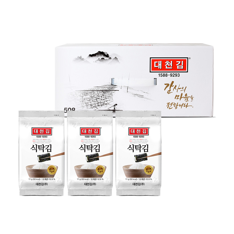 대천김 미니 식탁김 11g x 15봉 - 상품 이미지