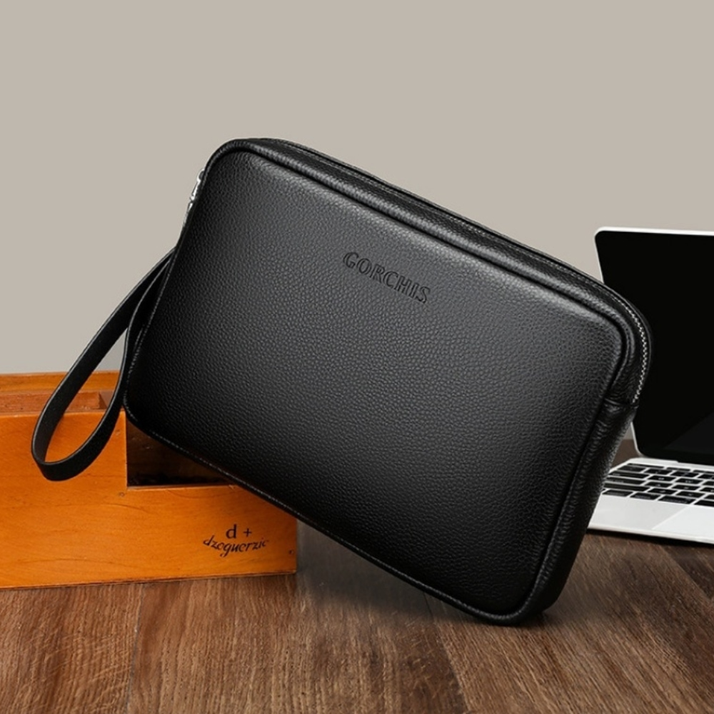 남자파우치백 남성손가방 소가죽 클러치백 맨스백