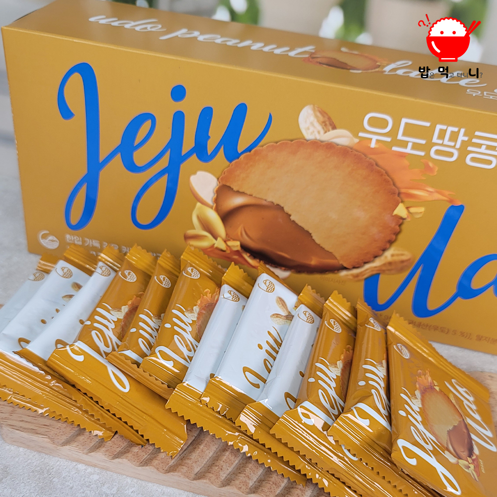 제주 우도땅콩라떼샌드 커피쿠키 커피과자 크래커 기념품 - 상세 이미지 3