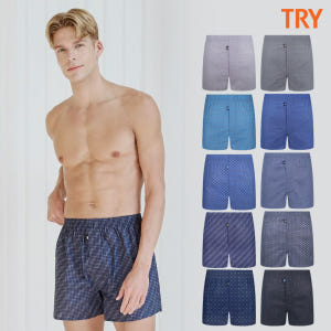 트라이 남성 팬티 프리미엄 코튼 사각 트렁크 10종세트 착용 후기 | 사이즈/핏 총정리 - 상품 이미지 1