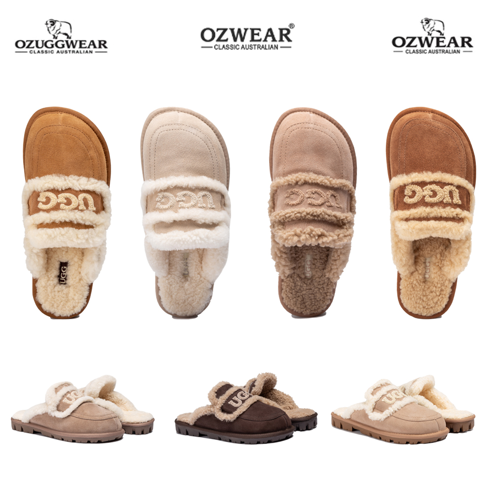 호주 오즈웨어 바이올렛 어그슬리퍼 시어링 밴딩 스트랩 플랫폼 키높이 여성 키즈 로퍼 단화