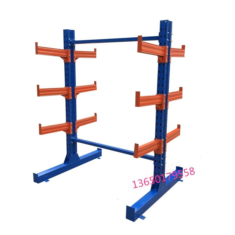 파이프 보관대 배관 베어링 각목 단면 건설자재 자재 선반 정리 정리대 L1300xD740xH2050x4층 - 상품 이미지