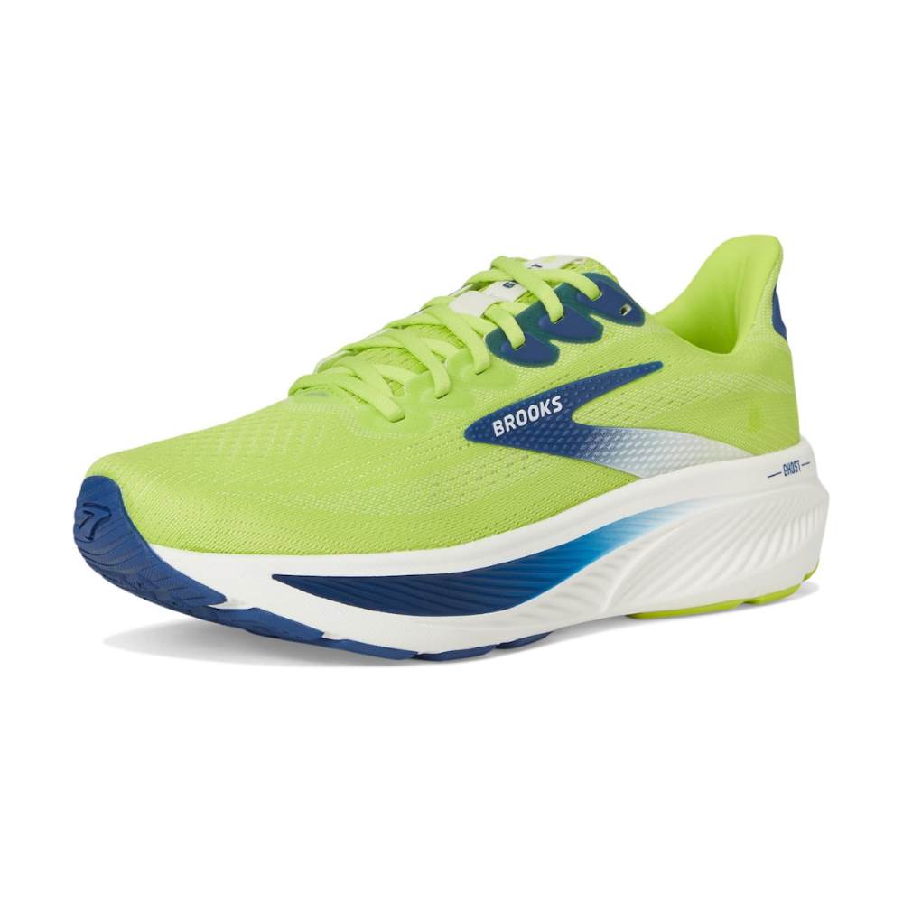 브룩스 Ghost 17 남성 런닝화 운동화 Acid Lime/Navy/White - 상품 이미지