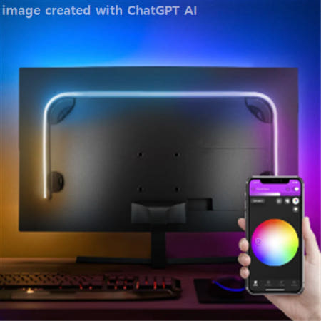 필립스 휴 24-27 플레이 그라디언트 PC 모니터 라이트스트립 60-68cm