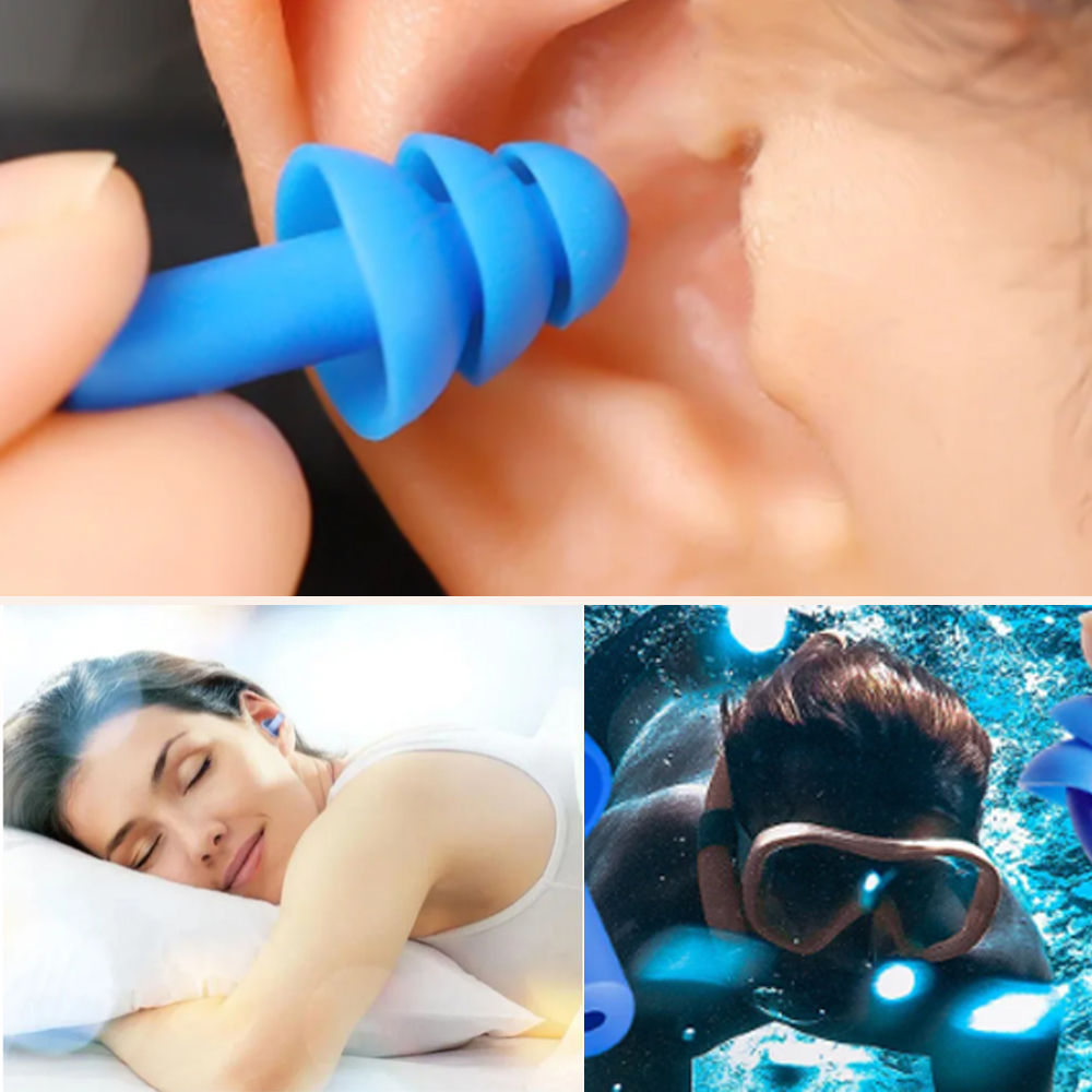 소음방지 귀마개 수면 실리콘 이어플러그 소음차단 숙면 코골이 사격 귀덮개 군인 군대 사격용 - 상품 이미지