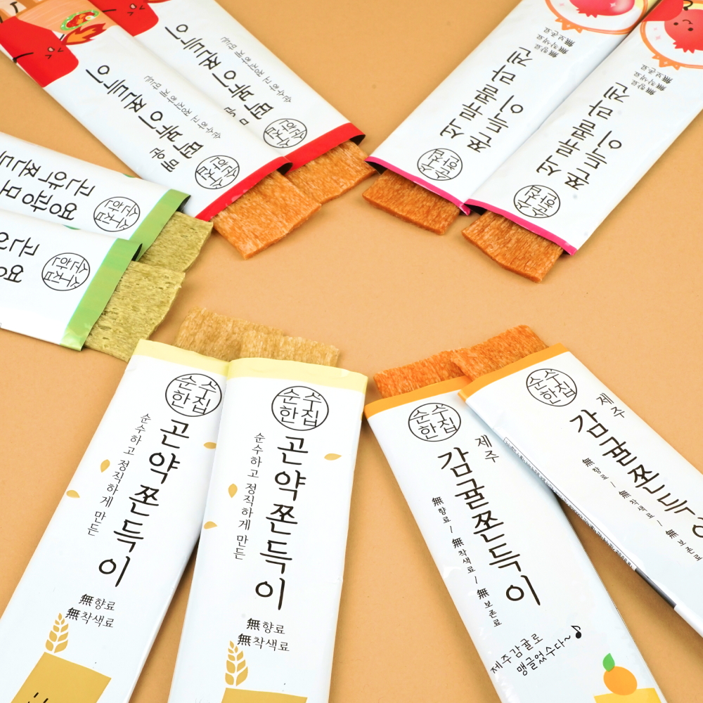 곤약쫀드기 쫀득이 간식 15개입 1봉지+1봉지