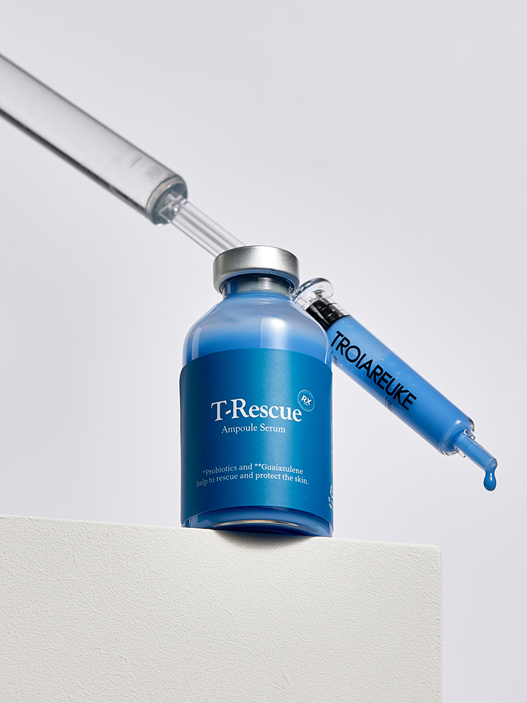트로이아르케 RX 에스테틱 진정 예민 모공 손상 피부 아줄렌 티-레스큐 앰플 세럼