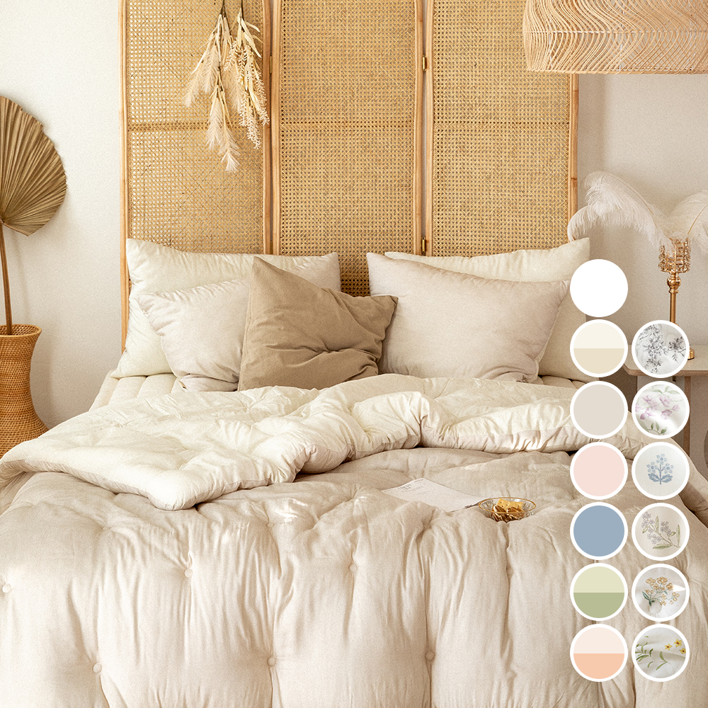 궁극의 부드러움 100% 모달 차렵이불세트 (호텔식 차렵이불, 라지킹 차렵이불)