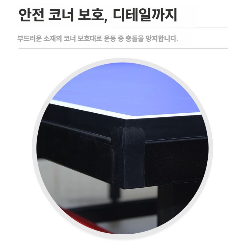 접이식 탁구대 야외 이동식 탁구다이 연습용 방수 테이블 1 12mm/30mm 바퀴X - 상세 이미지 4