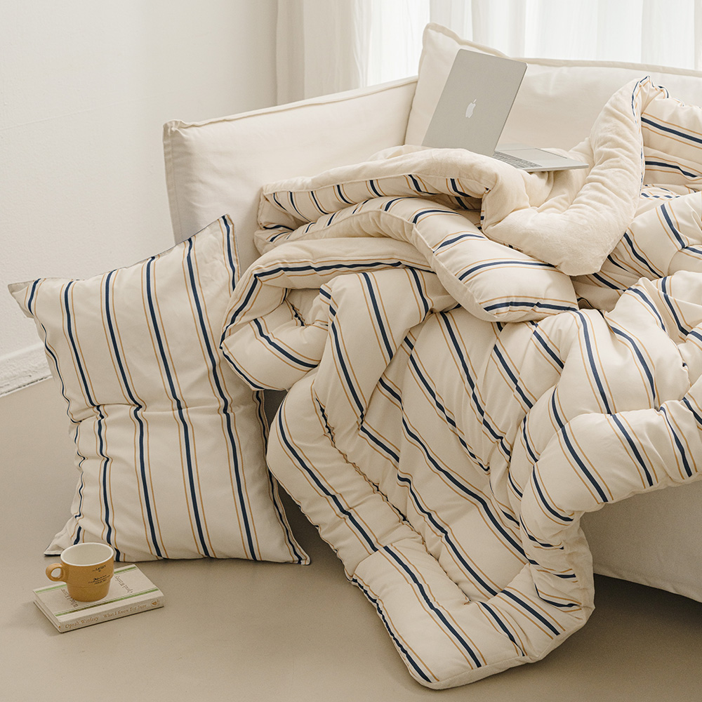 바자르 윈터빌리지 먼지없는 극세사 양면 겨울 차렵이불 SS