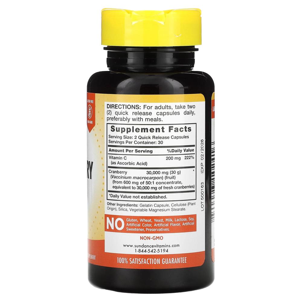 선댄스 크랜베리 농축 3000mg 비타민C 60정 - 상세 이미지 3