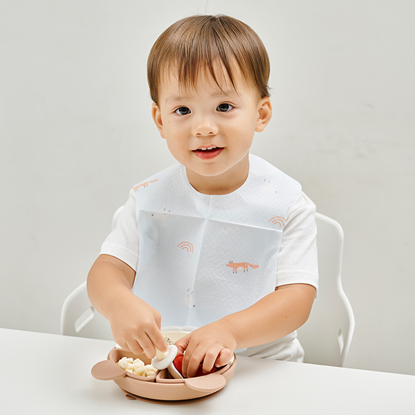 리틀클라우드 자기주도 아기 일회용 방수 턱받이 20매 1BOX