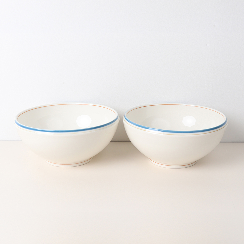 집들이선물 시라쿠스 메이플 면기 세트 라면 우동기 2개, 19cm, 코지블루 - 상품 이미지