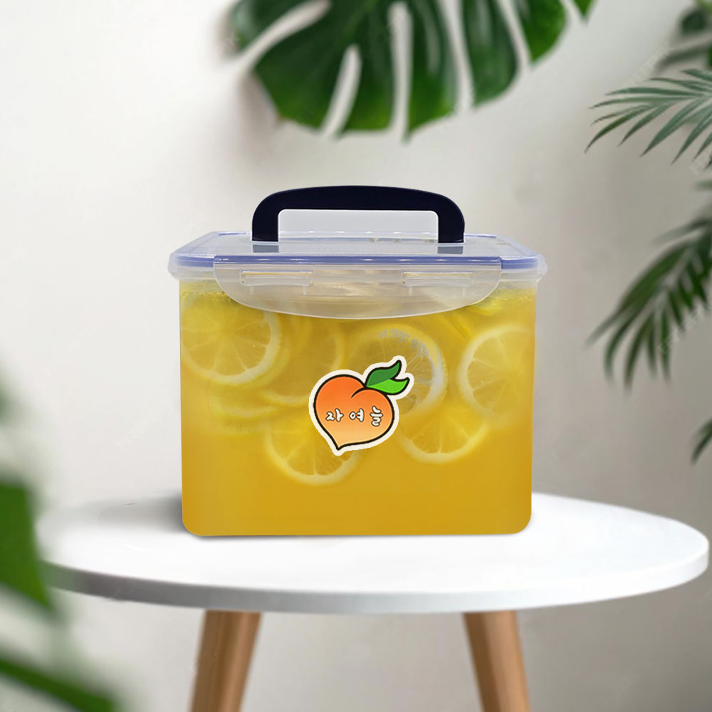 자여늘 수제청 레몬청 3kg 과일청 에이드 차 카페 음료 대용량 정백당