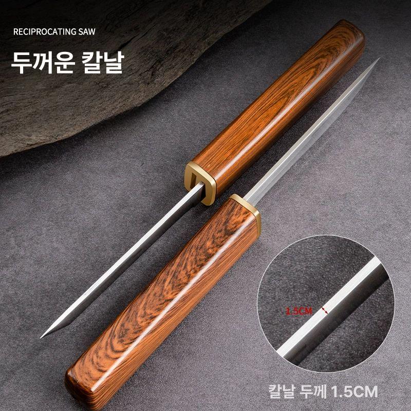 다기능 나이프 용봉 쌍칼 과도 테이프 봉황 단도 단검 용봉일체 더블칼 60 이상 8.5cm - 상세 이미지 5