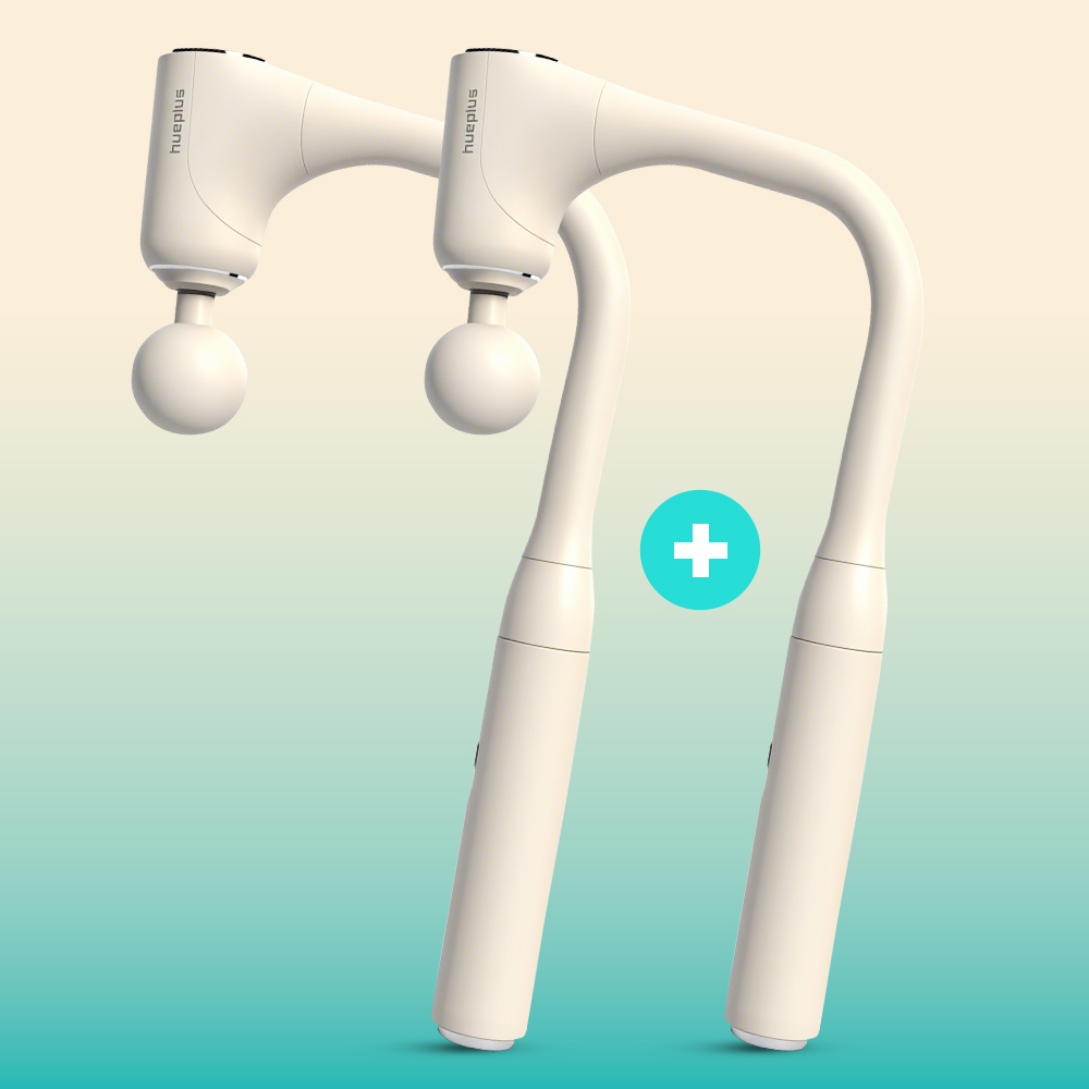 [신상위크] 휴플러스 릴랙스 목 어깨 승모근 커브건 바닐라 1개 +1개 (2SET)