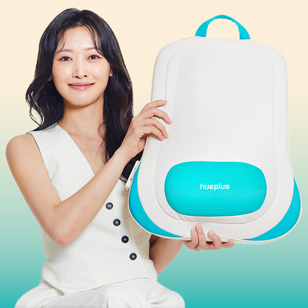 [포토리뷰 2천점 적립]휴플러스 체어형 등 허리 쿠션 안마기 의자 마사지기 상세 이미지 2