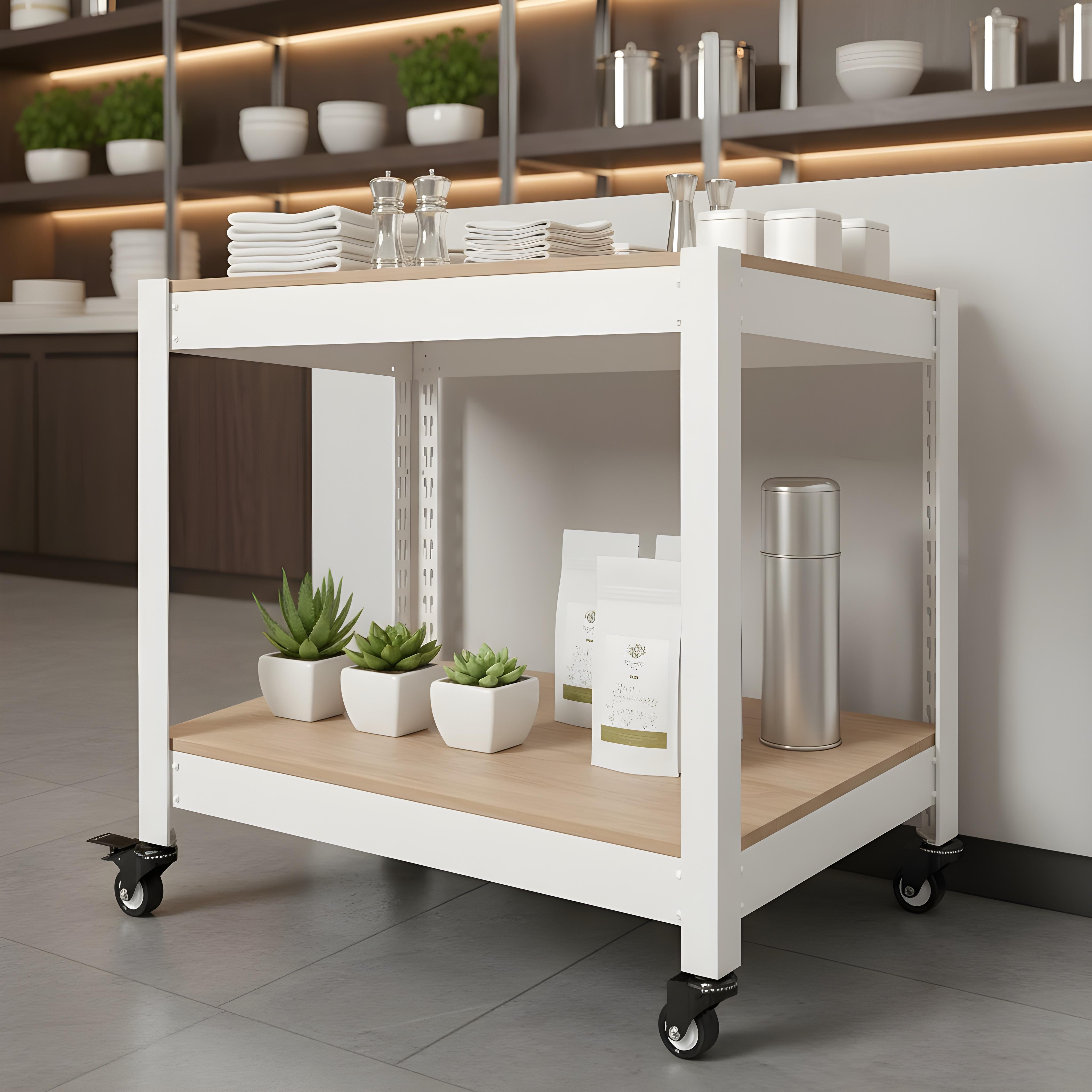 바퀴선반 바퀴달린 선반 이동식 트롤리 2단 세탁실 수납장 틈새 북카트 300300600