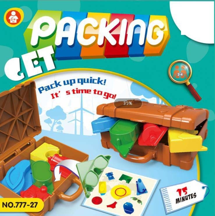 겟패킹 get packing 영어버전 보드 게임 포장 두뇌 퍼즐 순발력 칠교놀이 스피드 - 상품 이미지
