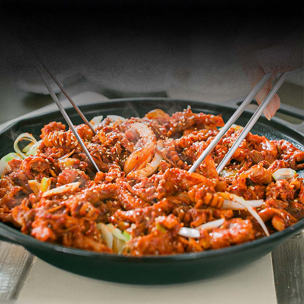 연안식당 바다품은 오징어 불고기 4팩 양념 오징어볶음 밀키트 캠핑 간편식 술안주 - 상세 이미지 5