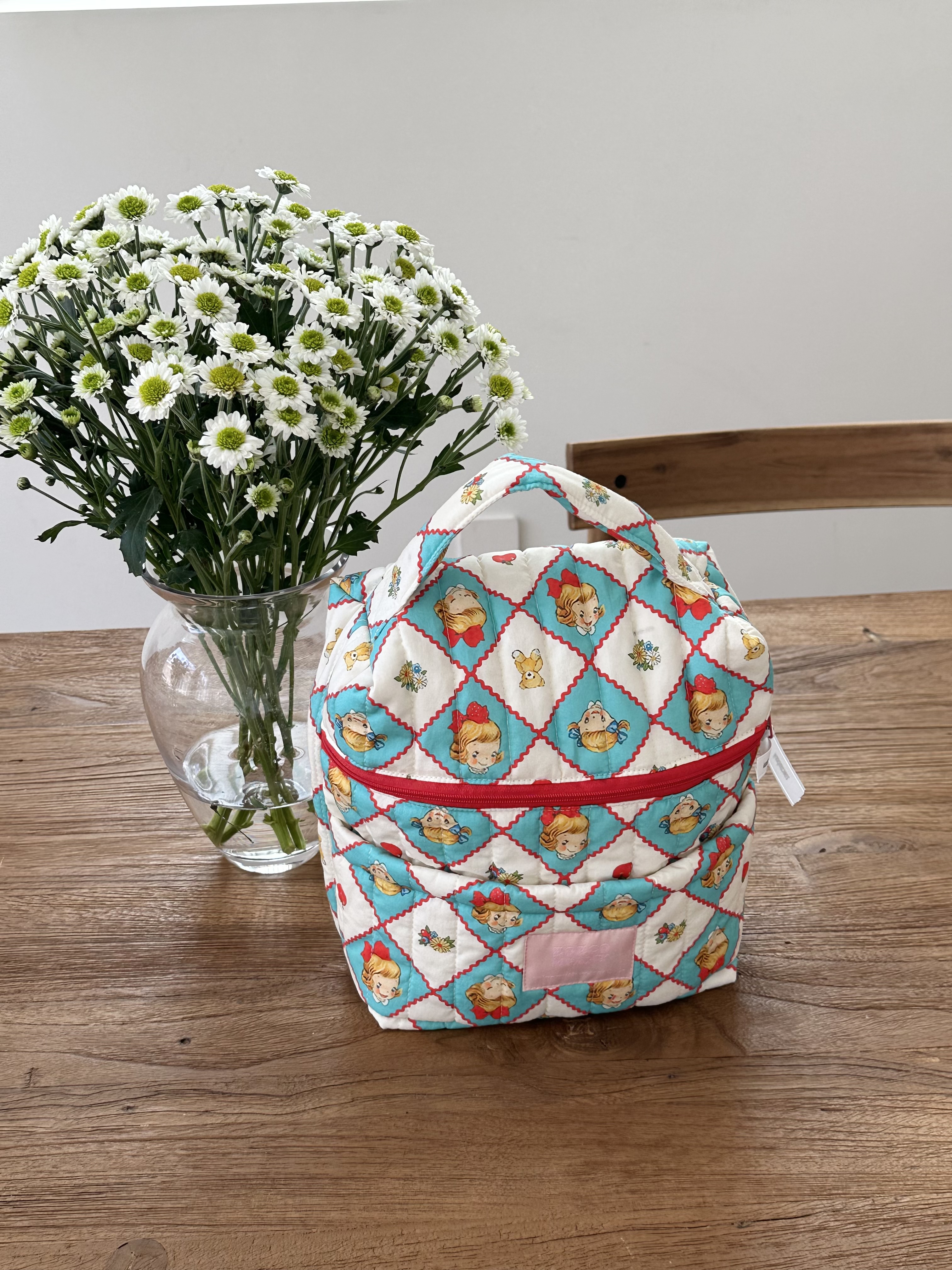 조에컴퍼니 코지 누빔 다이퍼백 방수 기저귀 파우치 젖병 문센 유모차 가방 토트백 출산선물