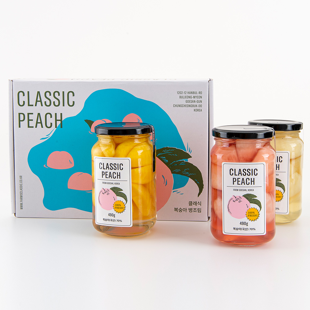 국내산 복숭아 병조림 선물세트