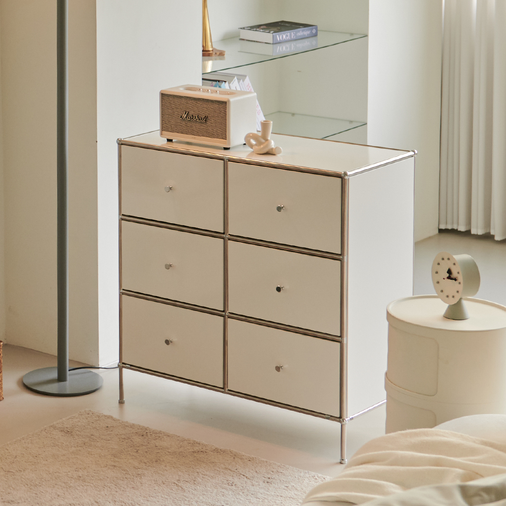 무이 거실 높은 옷 미드센츄리 모듈 수납장 800