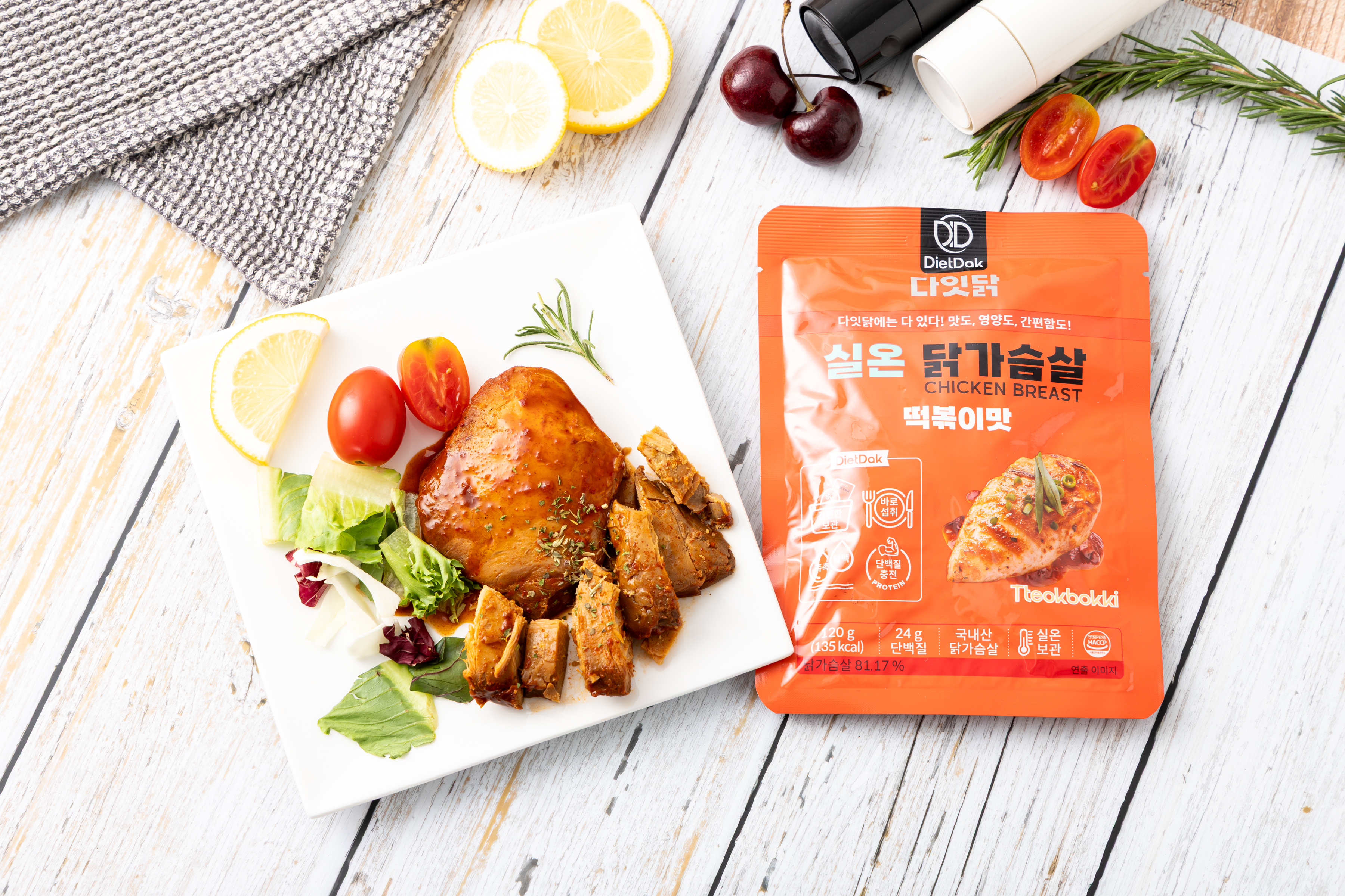 [오늘특가] 다잇닭 실온 닭가슴살 6종 혼합, 120g, 30개 - 상세 이미지 4