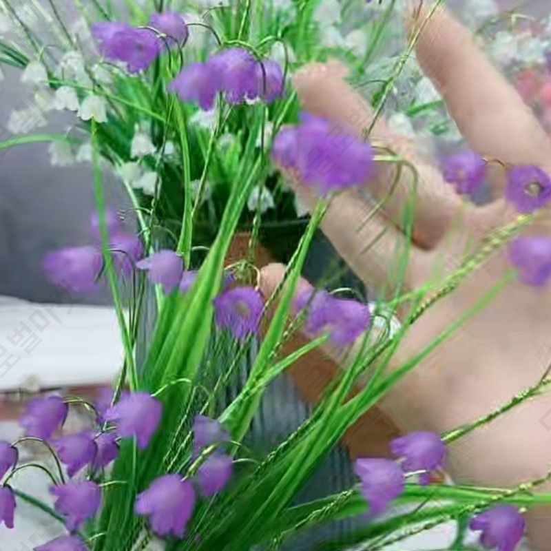 비즈화분만들기 은방울꽃 DIY 비즈 핸드메이드 꽃다발 만들기 세트 벨플라워 소재 패키지 신선한 로맨틱한 취미키트 초등학생 만들기키트 집콕취미 공예 재료 - 상세 이미지 5
