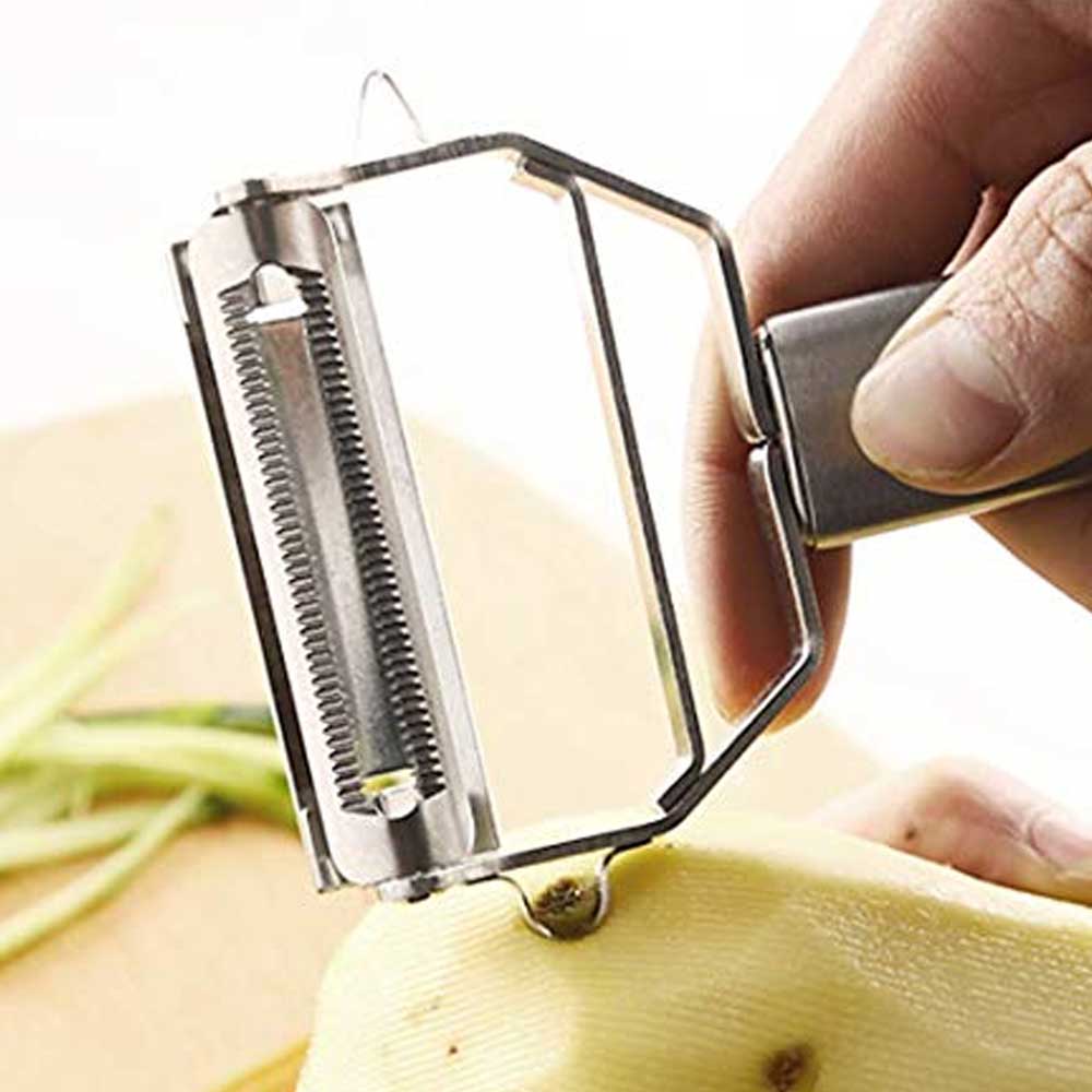 스텐 만능 야채 양배추 당근 감자 무 채칼 필러 채썰기 칼 제품 이미지