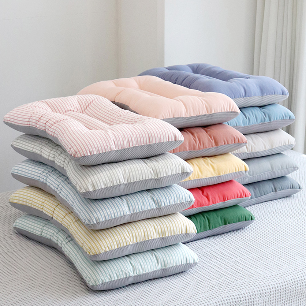 피넛버터젤리 피오라 빨아쓰는 낮은 경추베개 어린이 초등학생 유치원 낮잠 목베개