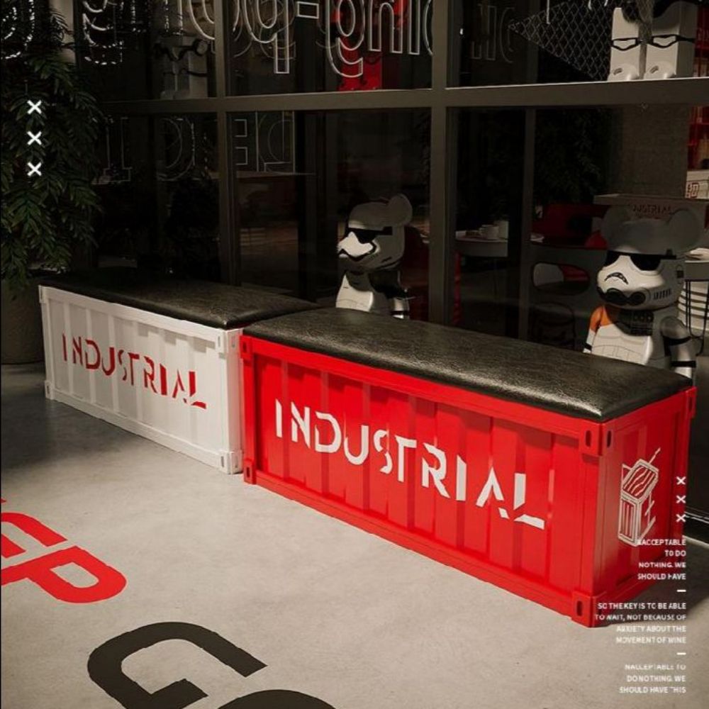 컨테이너 벤치의자 체육관 헬스장 긴의자 스툴 실내벤치 150x35x45