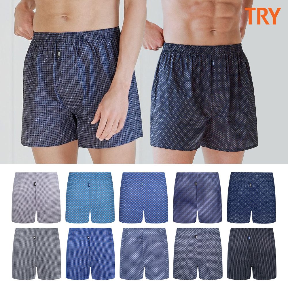 트라이 남성 팬티 프리미엄 코튼 사각 트렁크 10종세트 이미지 3