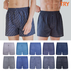 트라이 남성 팬티 프리미엄 코튼 사각 트렁크 10종세트 착용 후기 | 사이즈/핏 총정리 - 상품 이미지 3