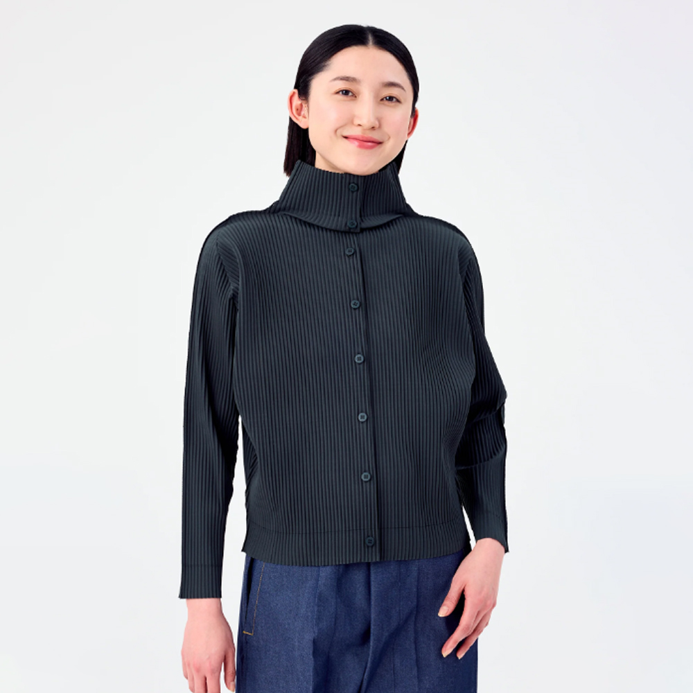 이세이미야케 미 가디건 FINE KNIT PLEATS COLOR 2 MI54KO621 - 상세 이미지 5