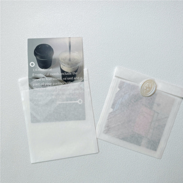 페이퍼백 250p 카드 사진 미니 화이트 세로형 무지 종이 봉투 포장 엽서 봉투 제품 이미지