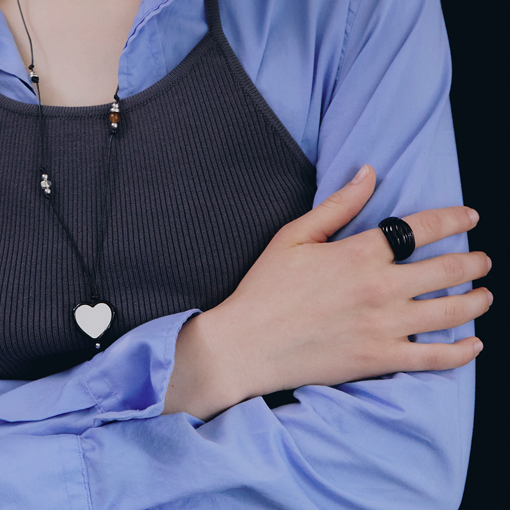 [11/12 순차배송][빈티지헐리우드]Cozy Tinted Wave Ring_VH2579RI002M - 상세 이미지 5