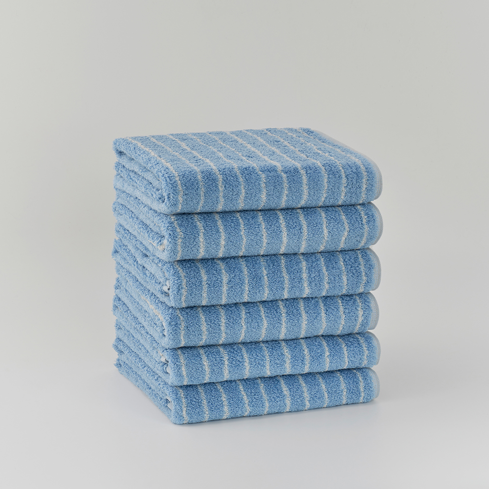 르뷔제 먼지없는 고급 호텔 수건 40수 답례품 스트라이프 수피마 타올 250g 3P