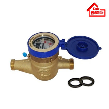 [원종합상사 국산 수도계량기 교체용 ?]국산 수도계량기 교체용 습식 15mm 수도미터 냉수용 13mm호환 동파교체 아파트 주택