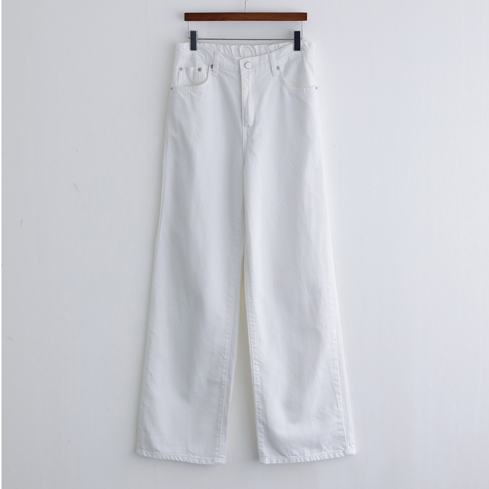 솔트린 캣워싱 간절기 세미와이드 데님 팬츠 - 상세 이미지 5