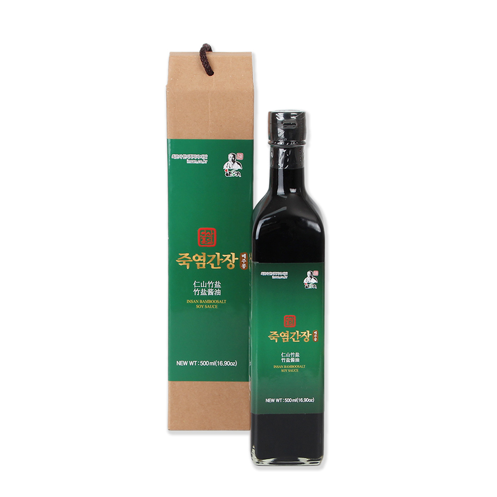 인산죽염 메주콩 죽염간장 500ml - 메인 이미지