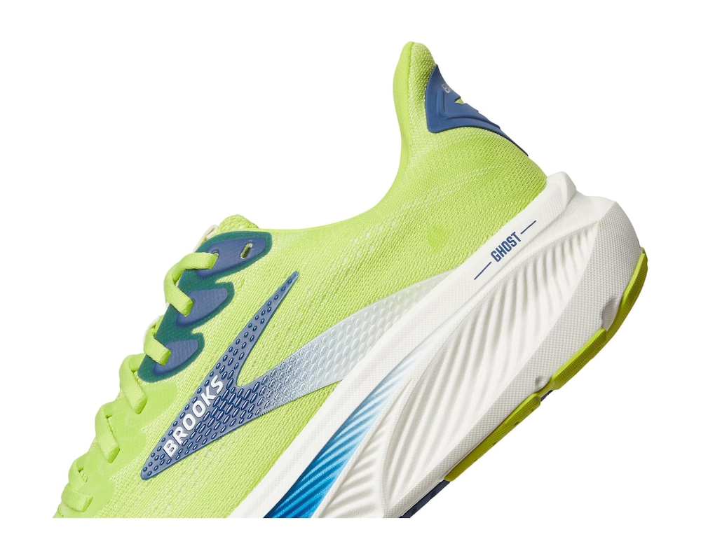 브룩스 Ghost 17 남성 런닝화 운동화 Acid Lime/Navy/White - 상세 이미지 4