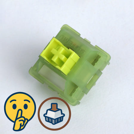 [35개] 오테뮤 저소음 라임 V3 스위치 축 키보드 택타일 갈축