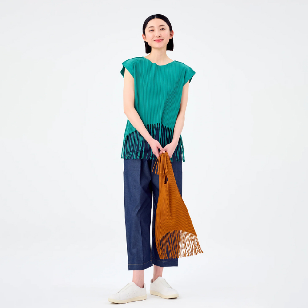 이세이미야케 미 숄더백 FRINGE FINE KNIT PLEATS BAG MI54AG671 - 상세 이미지 5