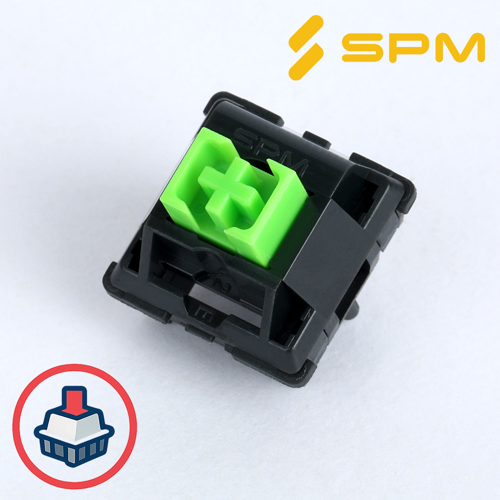 [35개] SPM 비선 몽돌 블랙 조약돌 스위치 축 키보드 리니어 적축 - 상품 이미지