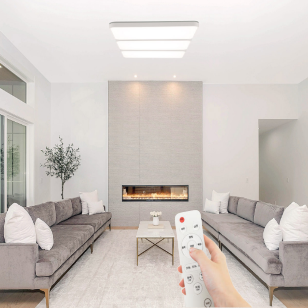 리모컨거실등 LED 사각 시스템 아파트 거실 조명 등 225W, 주광색,전구색,주백색 - 상세 이미지 3