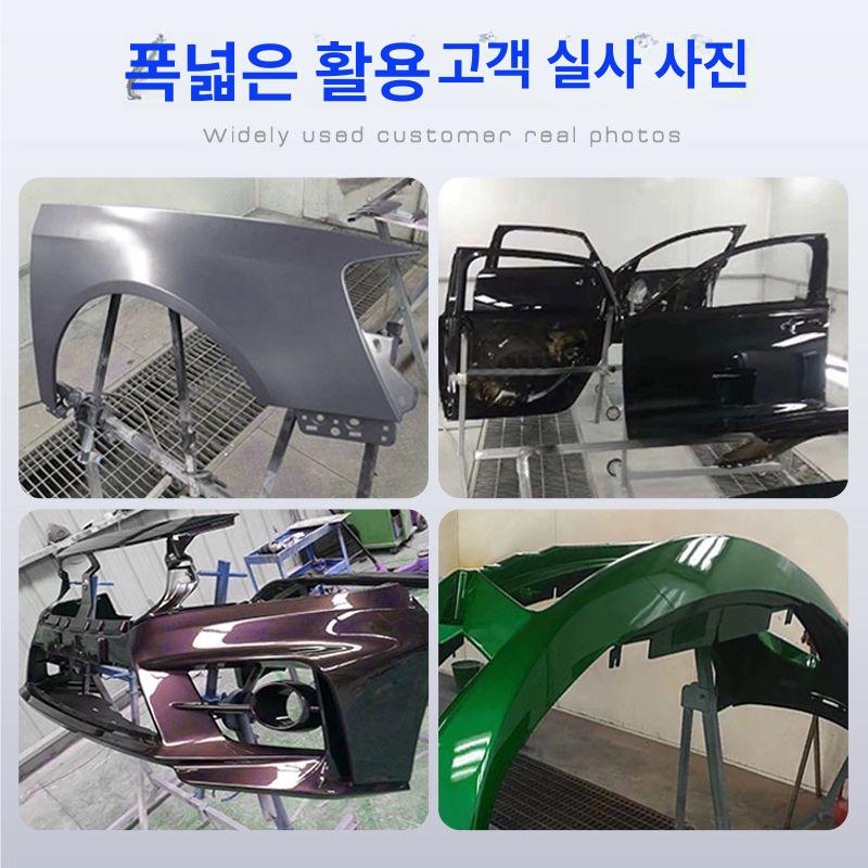 자동차 도색 받침대 판금 범퍼 정비소 차량용 복원 일반 건조대 2륜 4후크-회전 스프레이 랙 - 상세 이미지 5