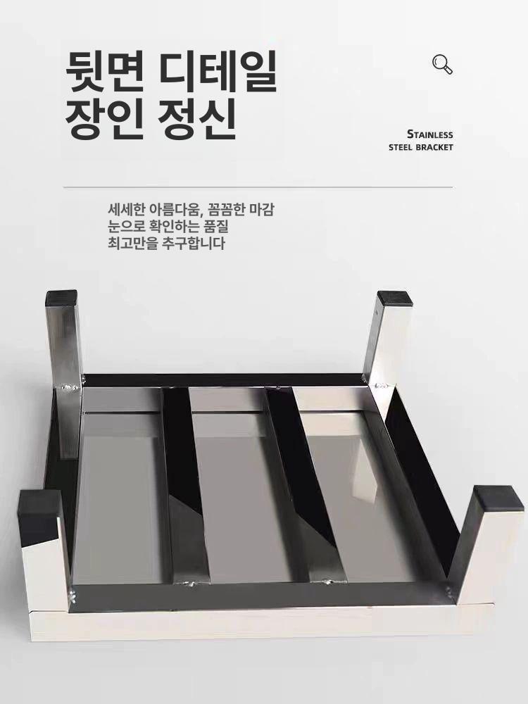 스테인레스 바닥선반 스텐 정리대 강판 스테인리스 작업대 주방 길이 식당 60x60x10 - 상세 이미지 3
